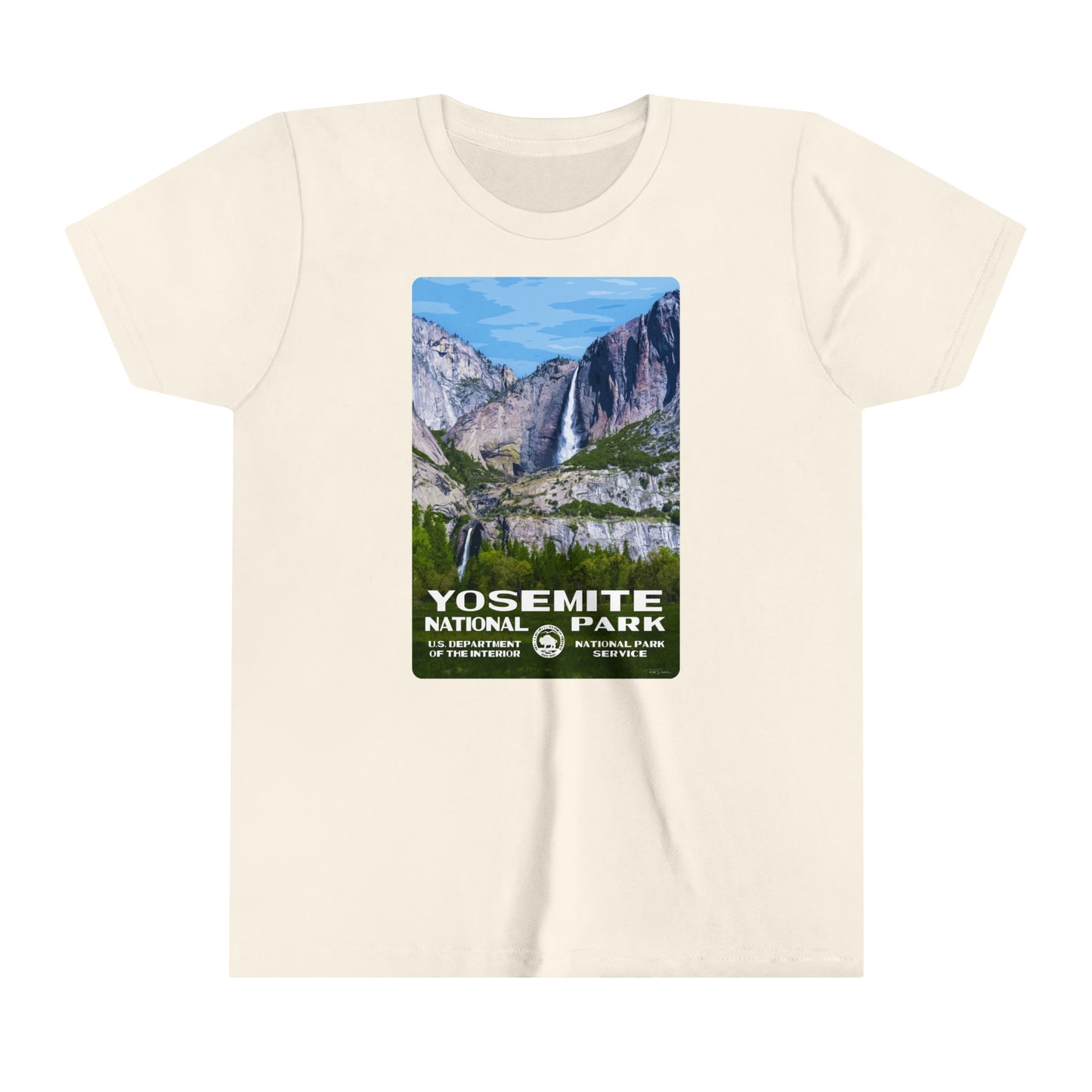 Yosemite National Park (Yosemite Falls) Kids' T-Shirt