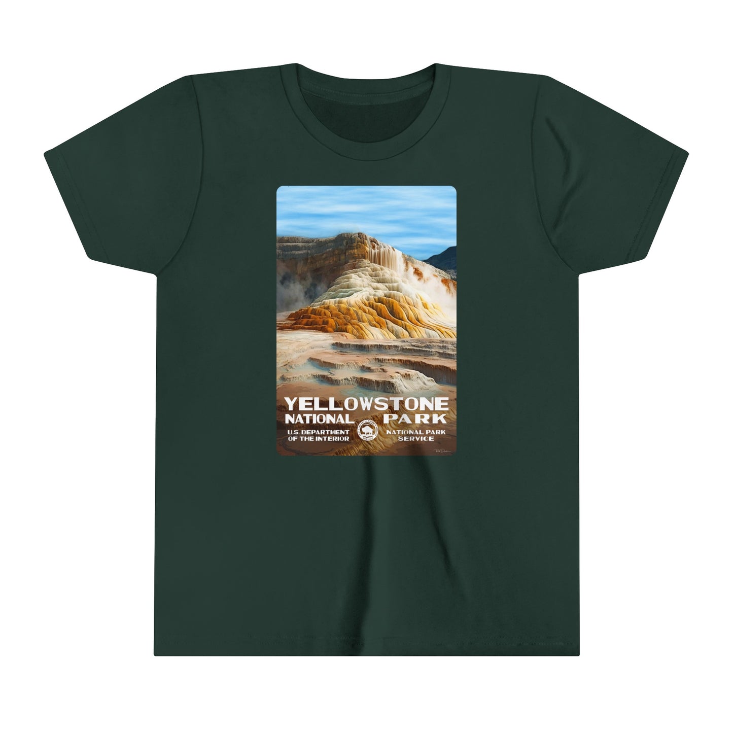 Yellowstone National Park (Mammoth Hot Springs) Kids' T-Shirt