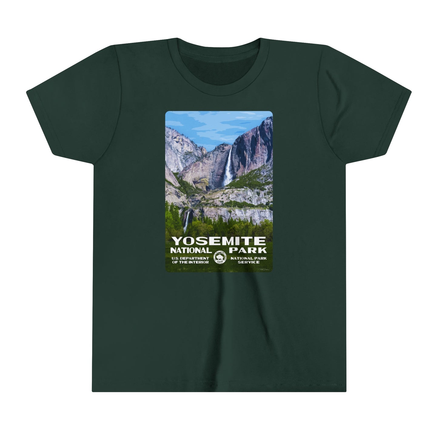 Yosemite National Park (Yosemite Falls) Kids' T-Shirt