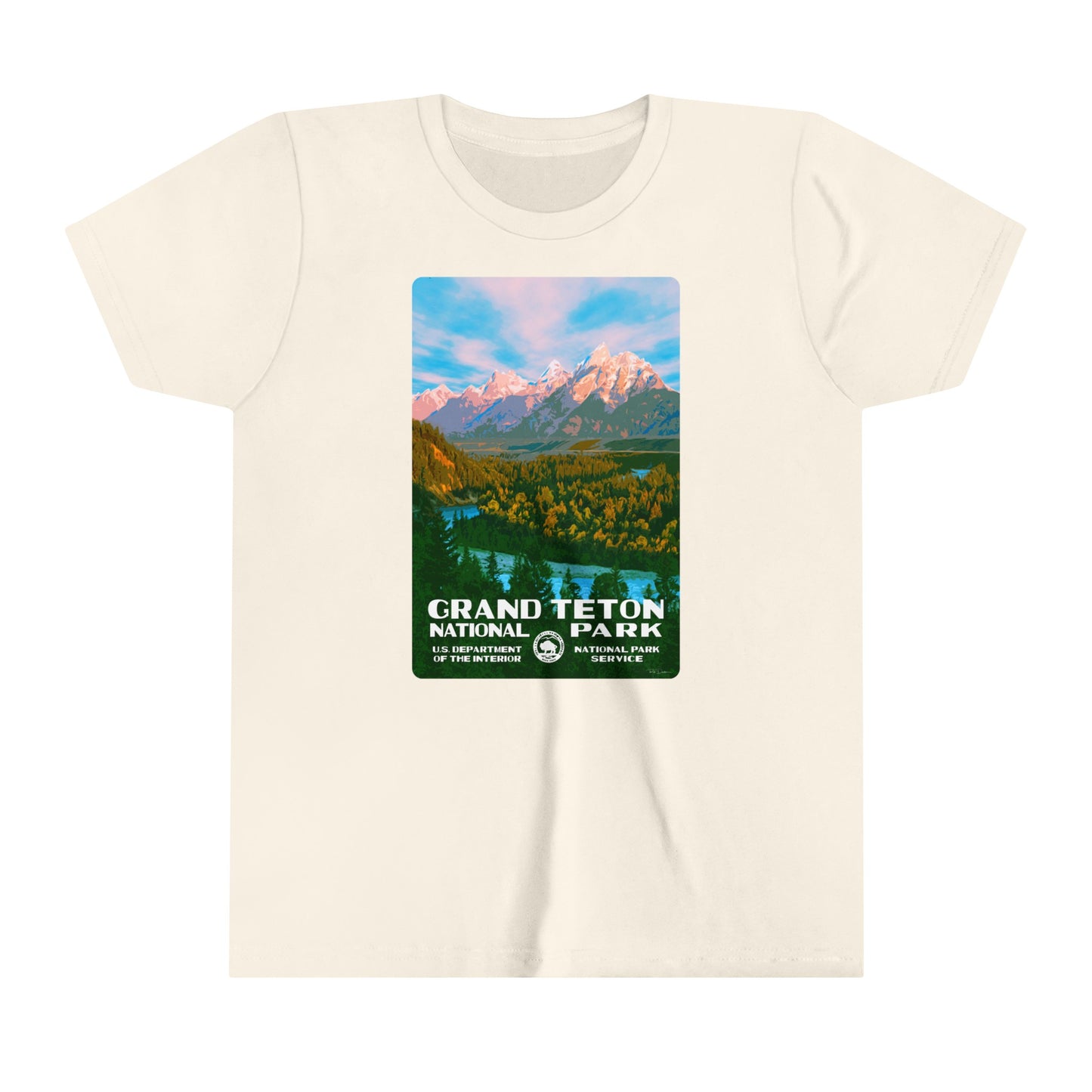 Grand Teton National Park (Snake River) Kids' T-Shirt