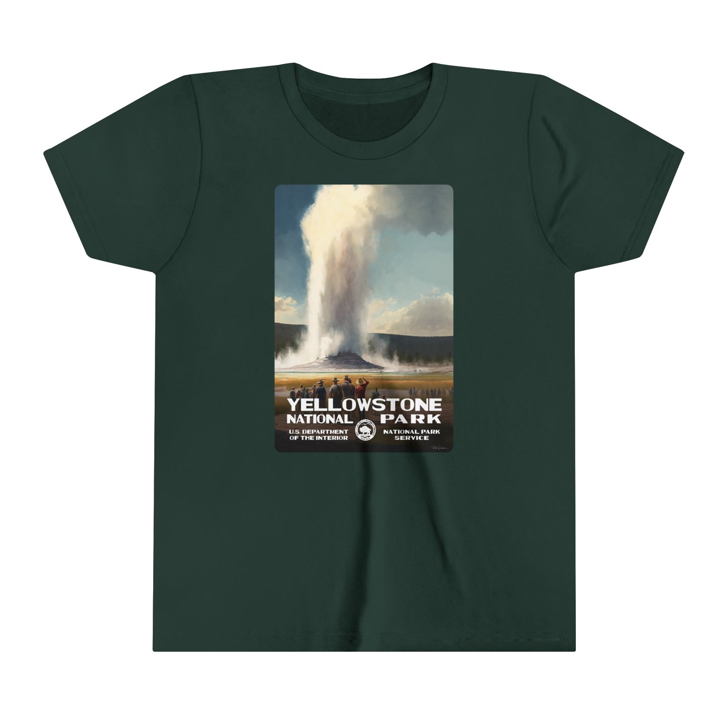 Yellowstone National Park - Old Faithful Kids' T-Shirt