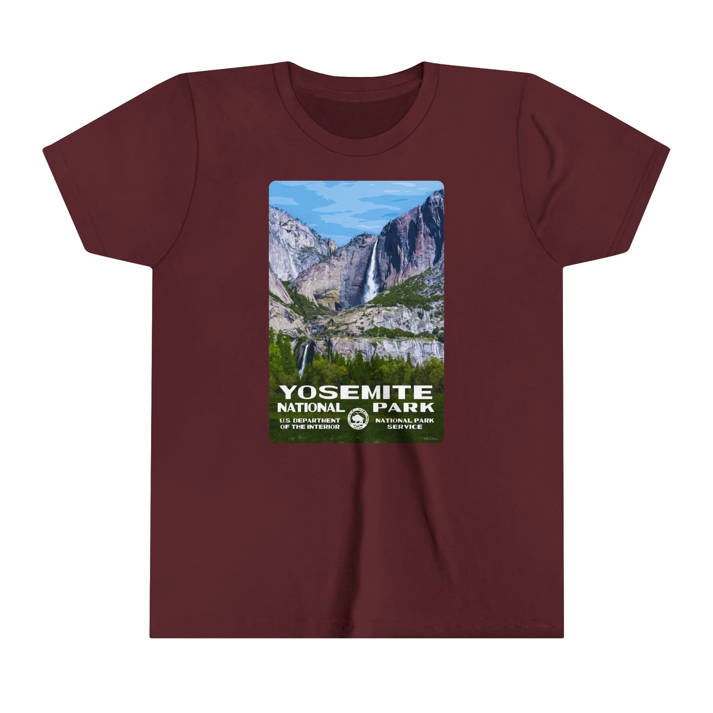 Yosemite National Park (Yosemite Falls) Kids' T-Shirt