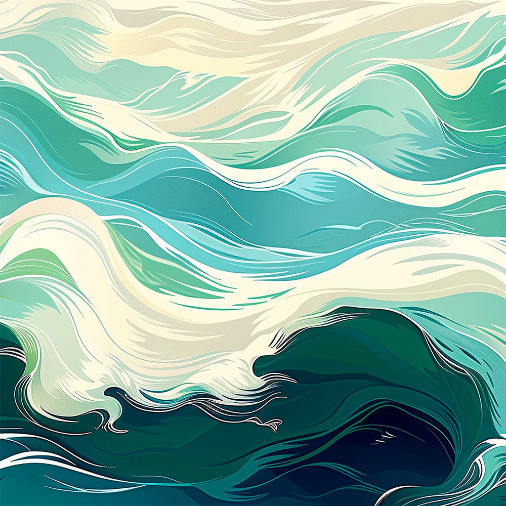 Atlantic Ocean Scrunchie