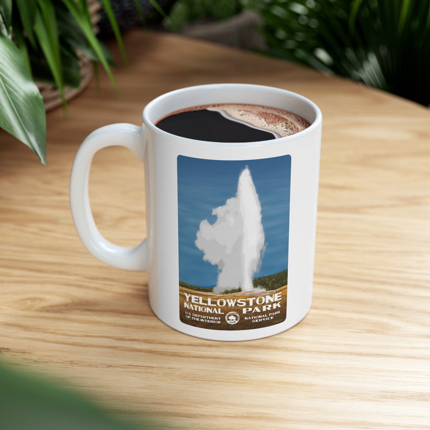 Yellowstone National Park, Old Faithful Ceramic Mug