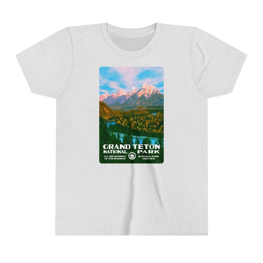 Grand Teton National Park (Snake River) Kids' T-Shirt