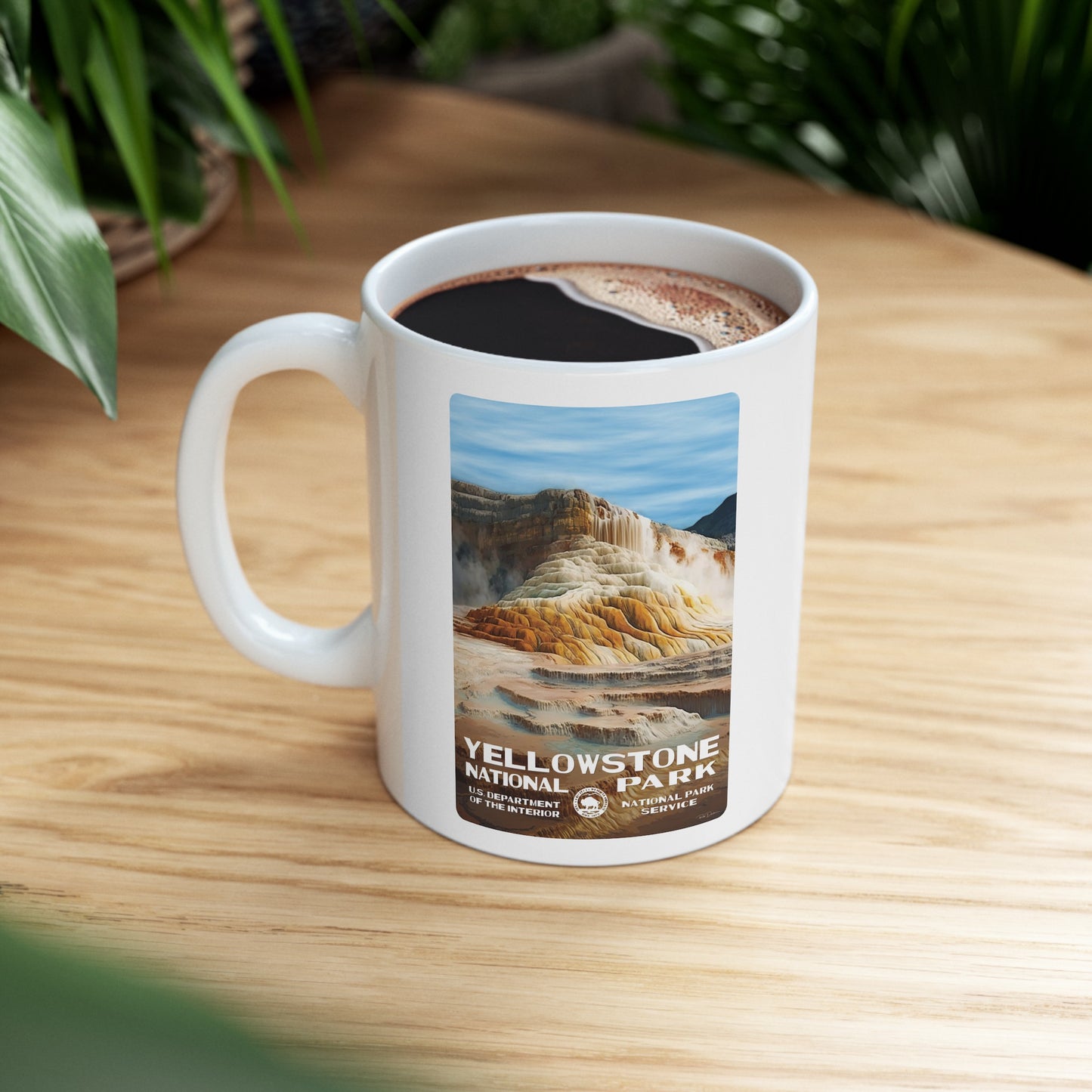 Yellowstone National Park (Mammoth Hot Springs) Ceramic Mug