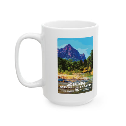Zion National Park, The Watchman, Ceramic Mug