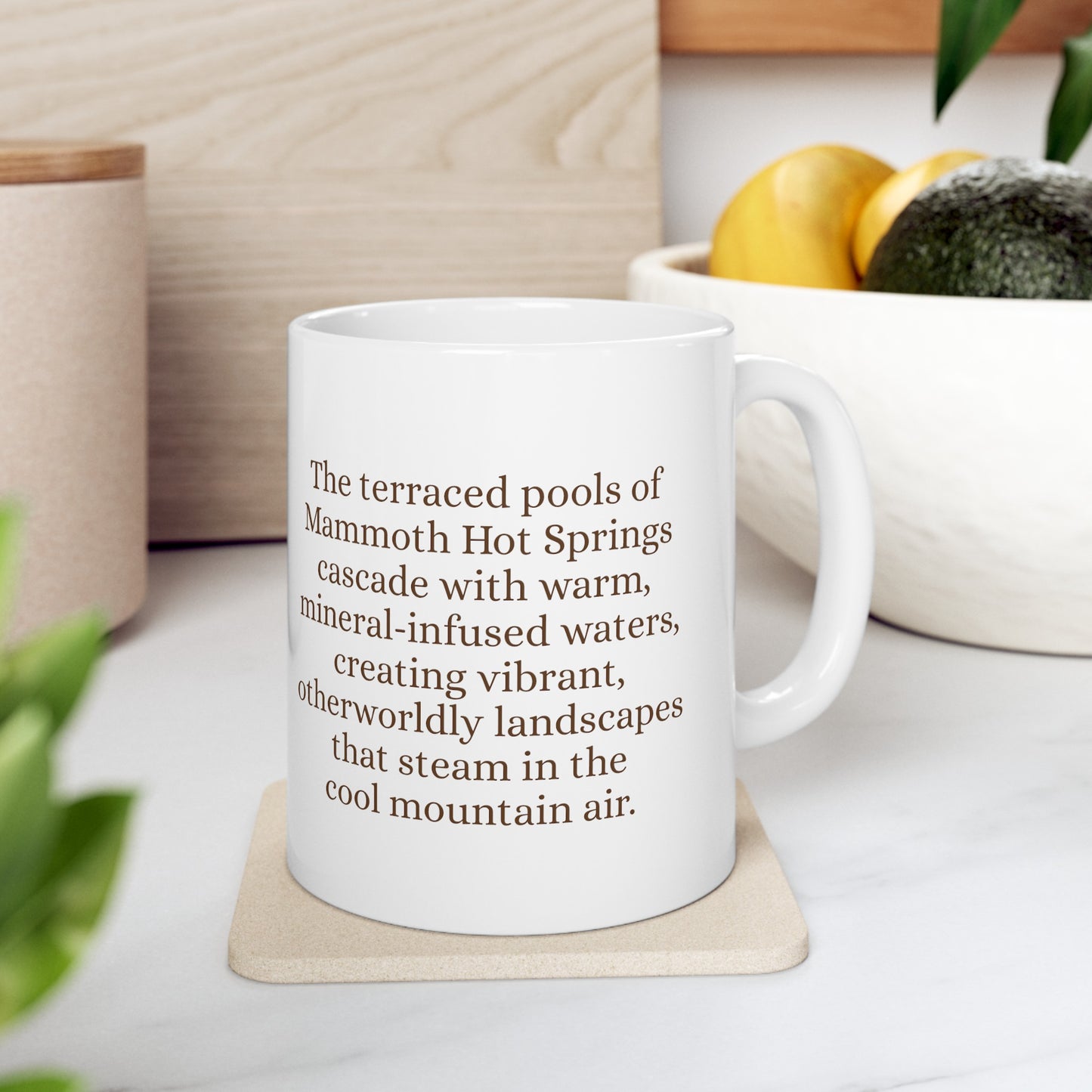 Yellowstone National Park (Mammoth Hot Springs) Ceramic Mug