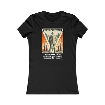 America's National Parks - Worth Protecting (Male Ranger) Women's T-Shirt
