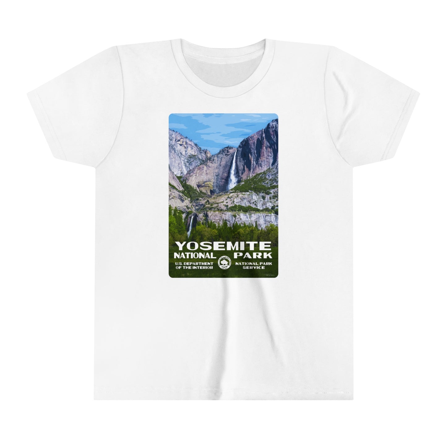 Yosemite National Park (Yosemite Falls) Kids' T-Shirt