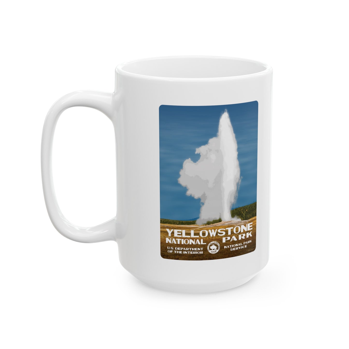 Yellowstone National Park, Old Faithful Ceramic Mug