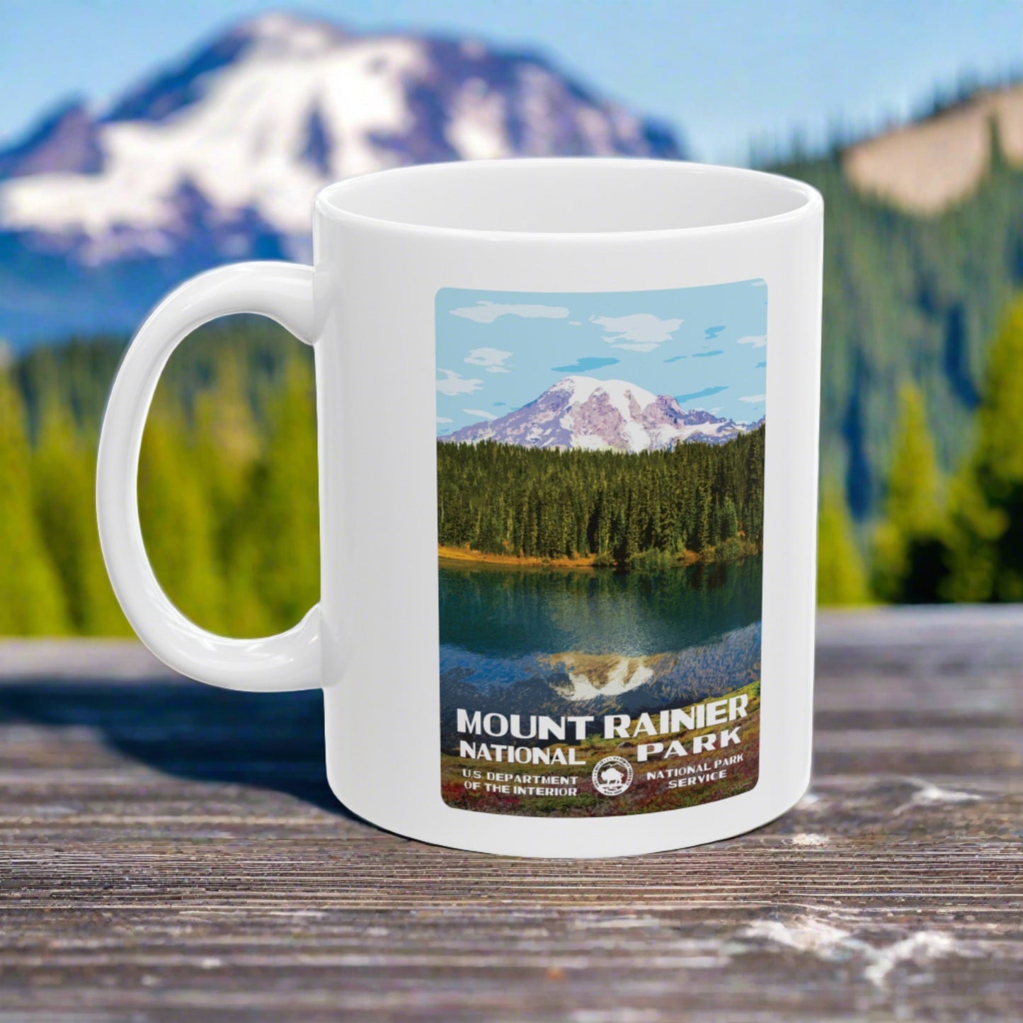 Mount Rainier National Park Ceramic Mug