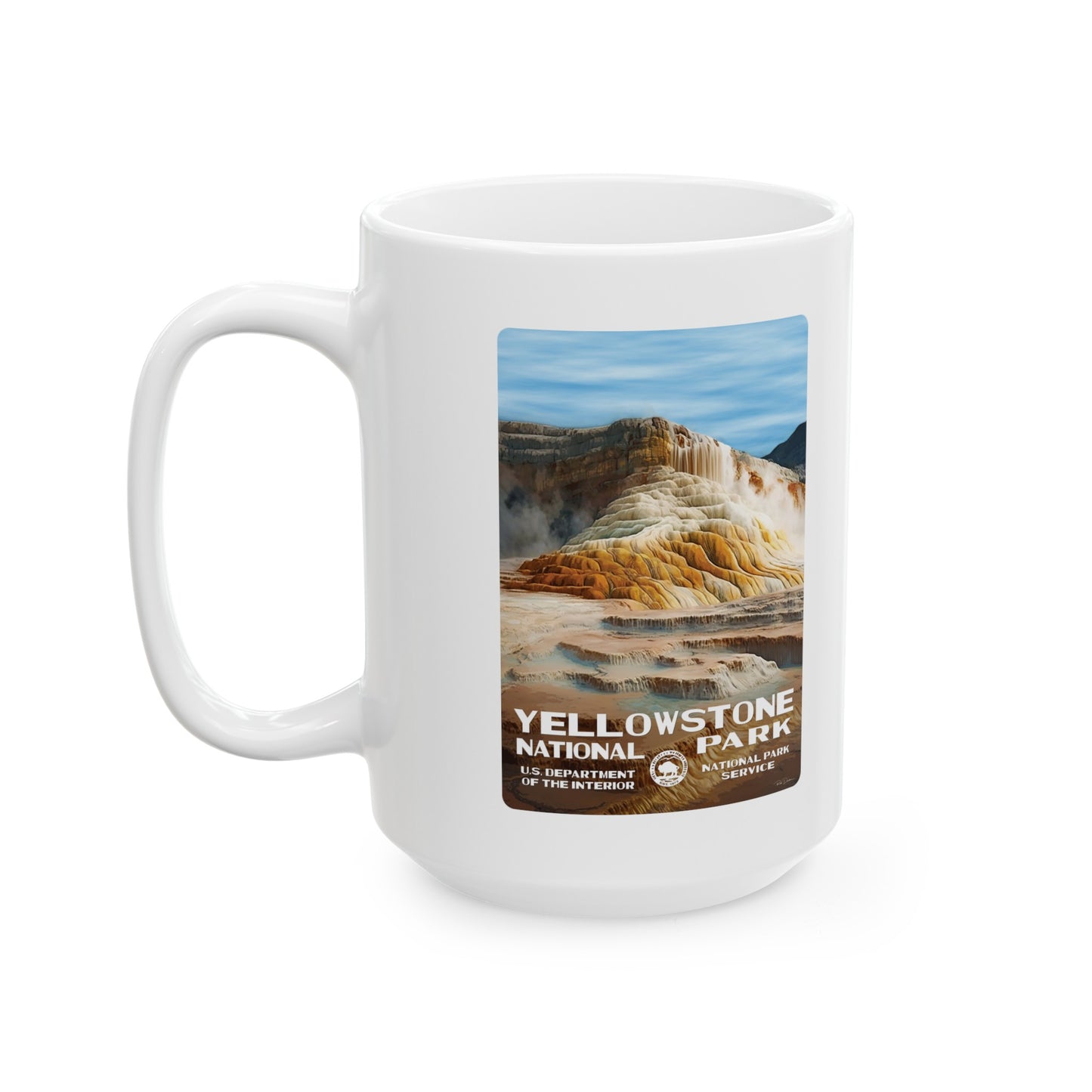 Yellowstone National Park (Mammoth Hot Springs) Ceramic Mug