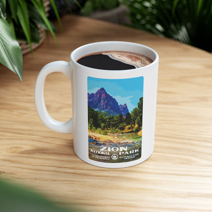 Zion National Park, The Watchman, Ceramic Mug