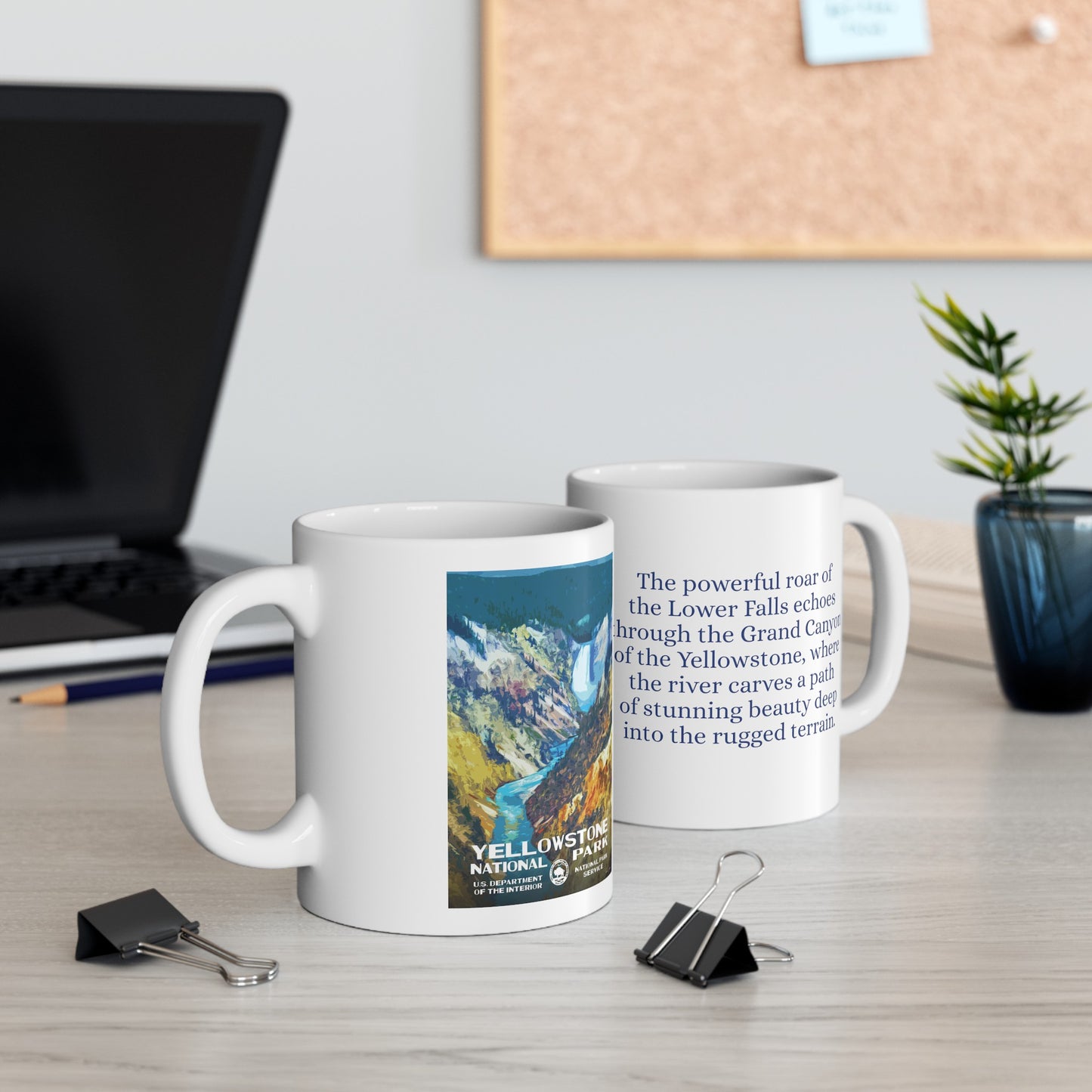 Yellowstone National Park (Lower Falls) Ceramic Mug