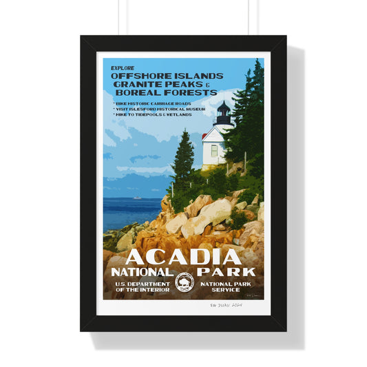 Acadia National Park Framed Poster
