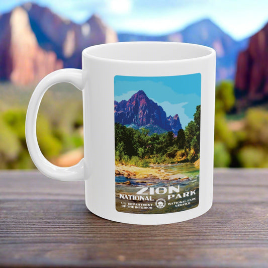 Zion National Park, The Watchman, Ceramic Mug