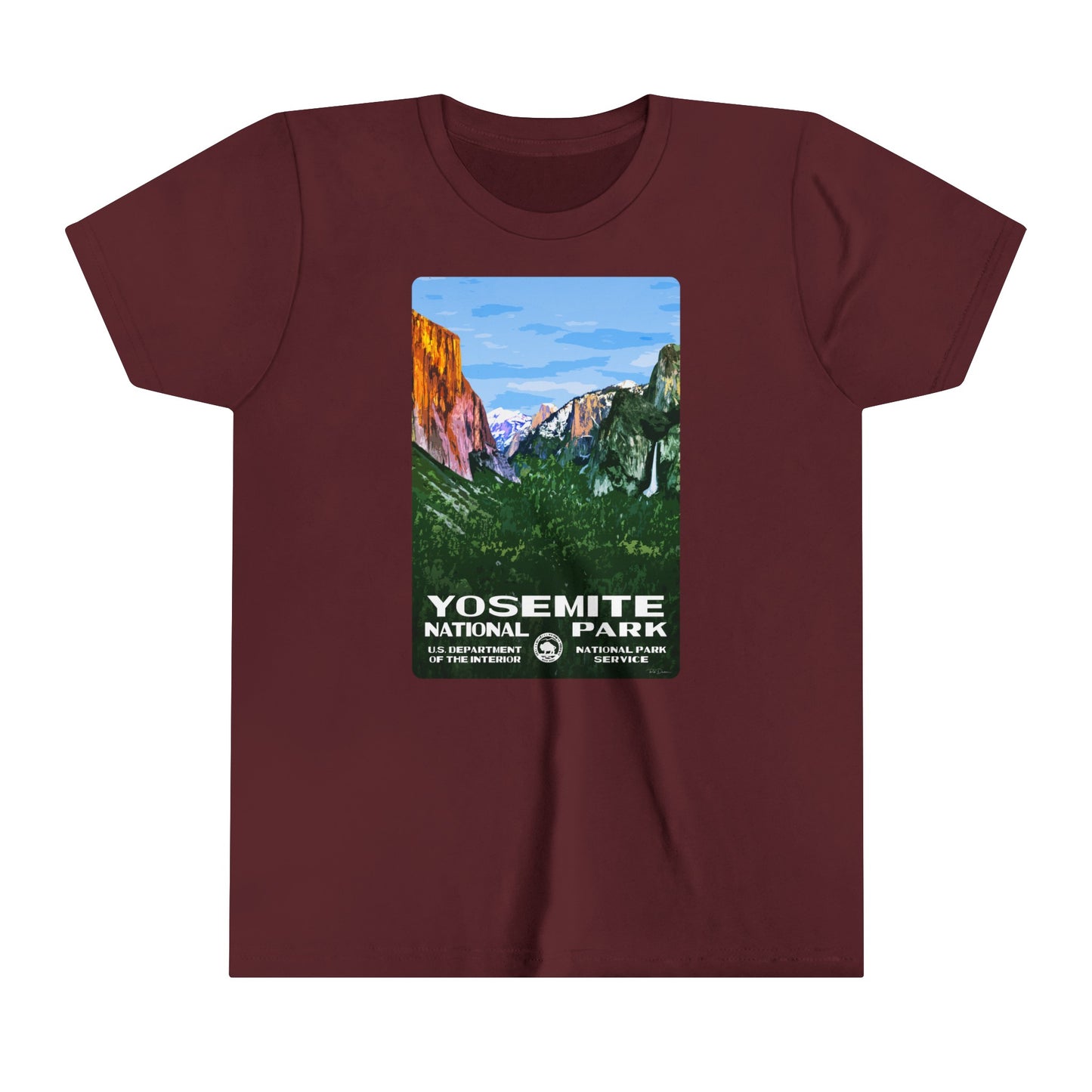 Copy of Yosemite National Park (Tunnel View) Kids' T-Shirt