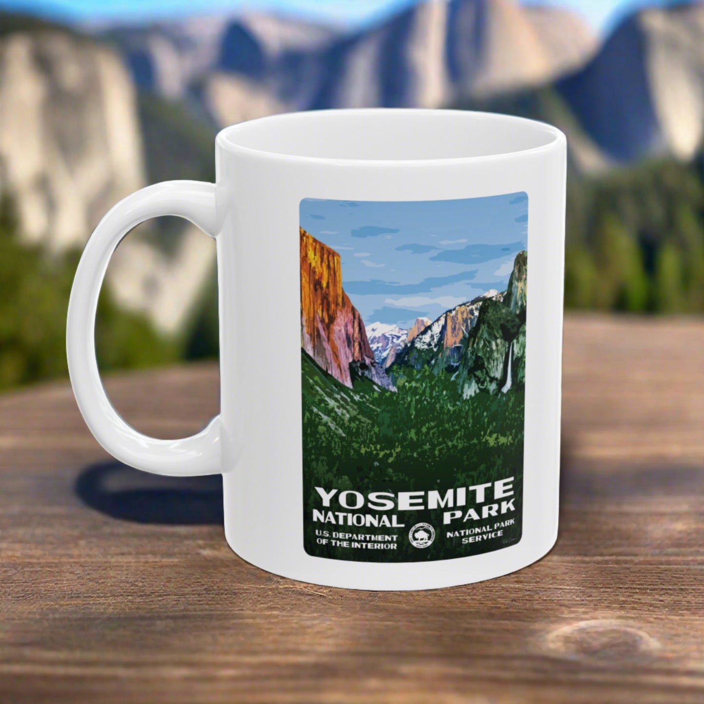 Yosemite National Park (Tunnel View) Ceramic Mug