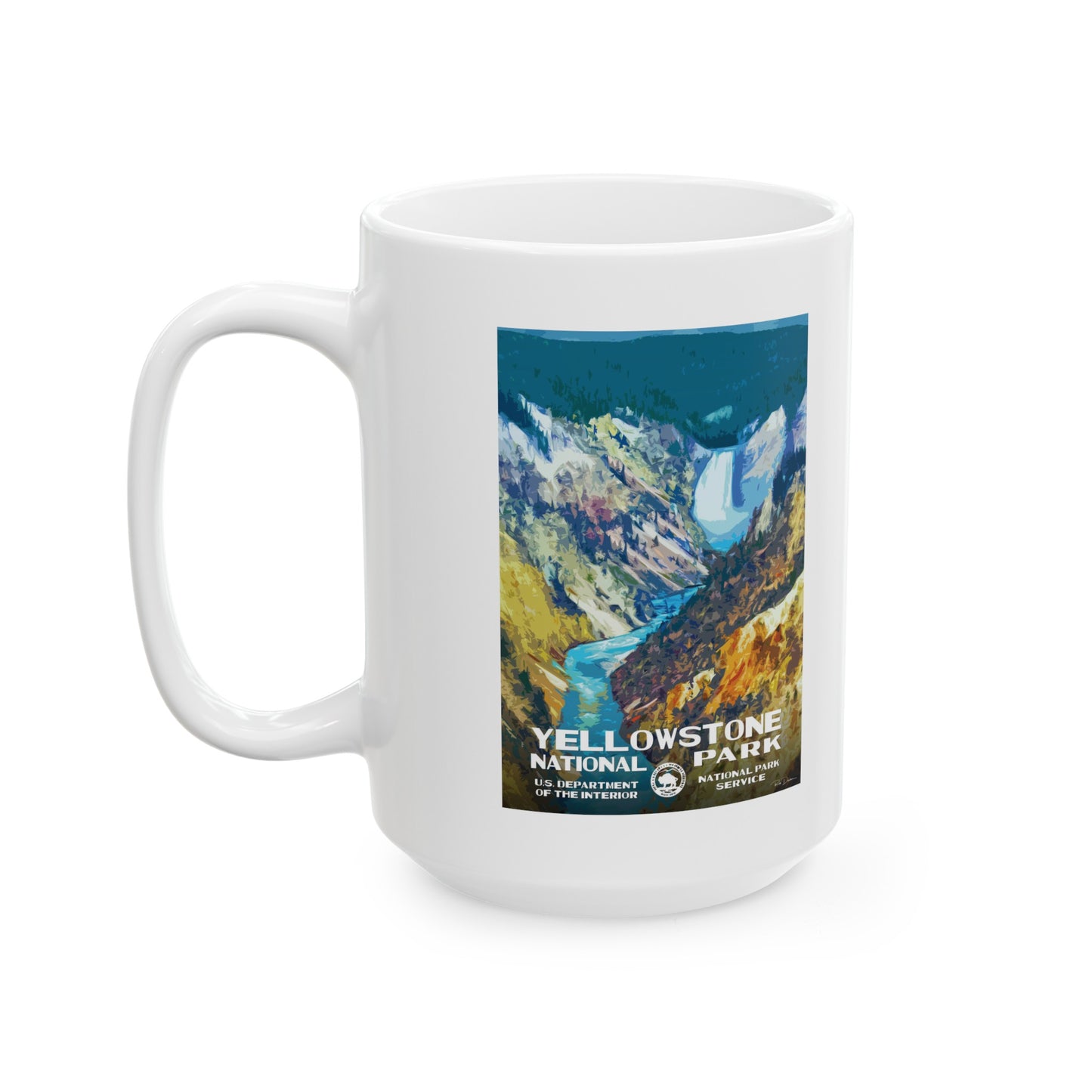 Yellowstone National Park (Lower Falls) Ceramic Mug