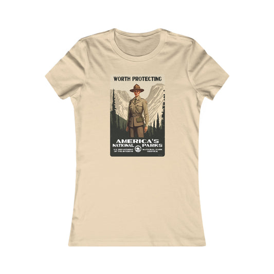 America's National Parks - Worth Protecting (Female Ranger) Women's T-Shirt
