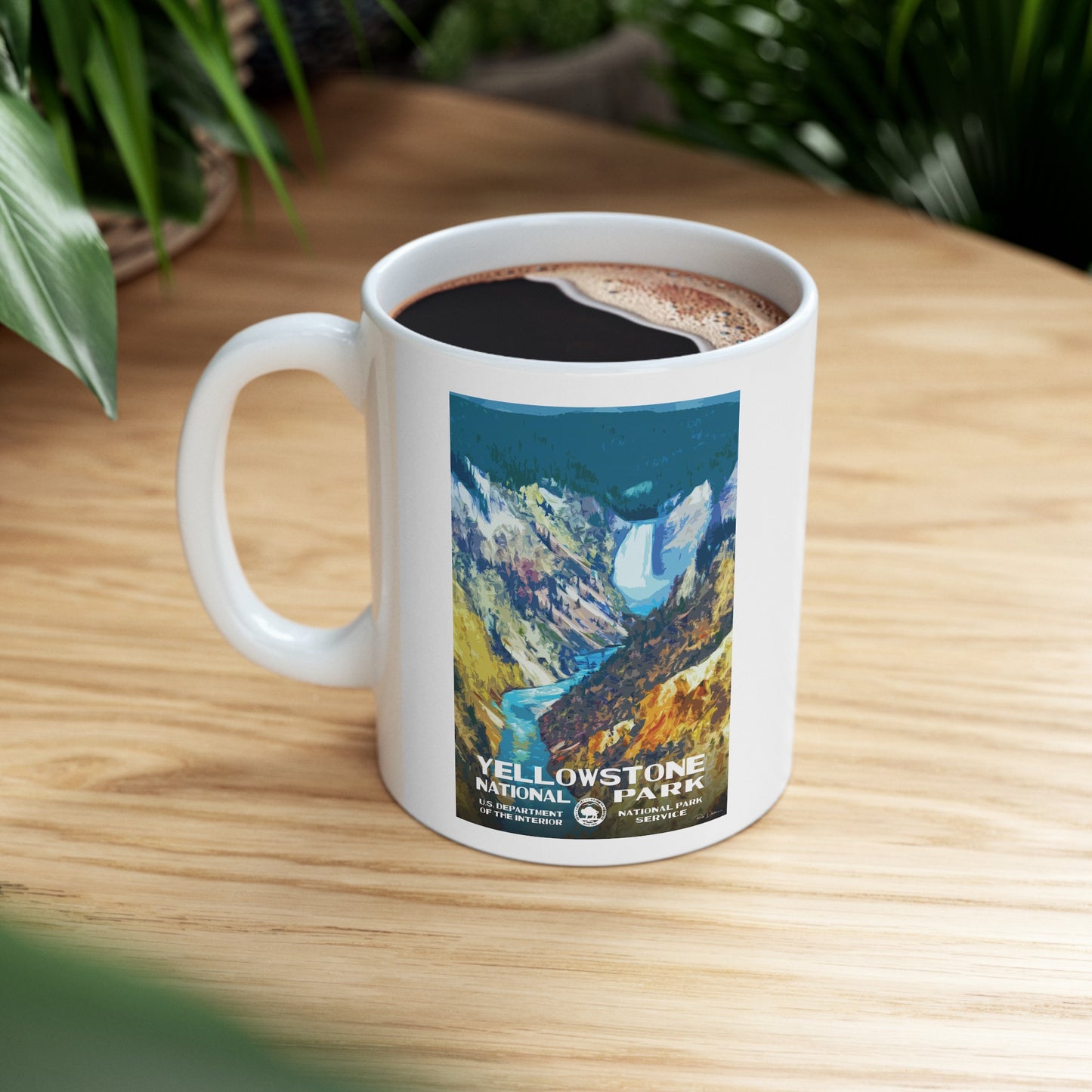 Yellowstone National Park (Lower Falls) Ceramic Mug