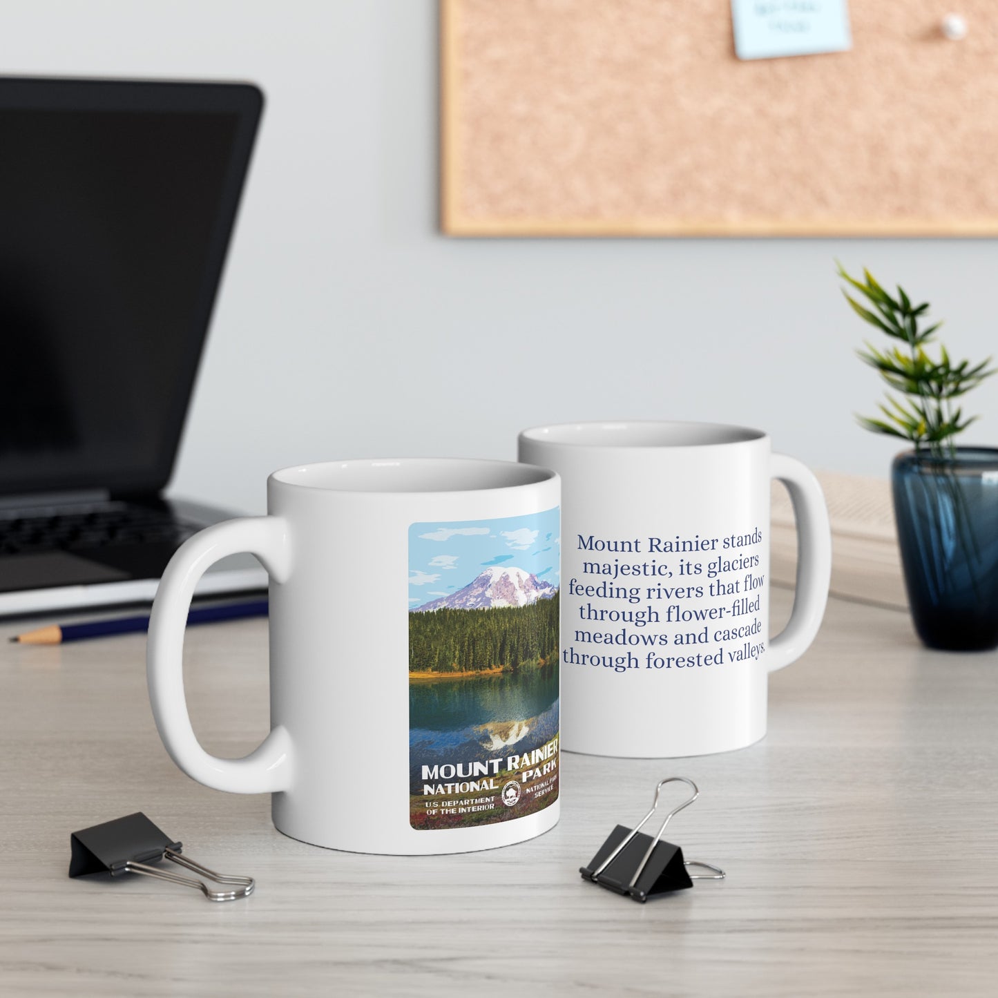 Mount Rainier National Park Ceramic Mug