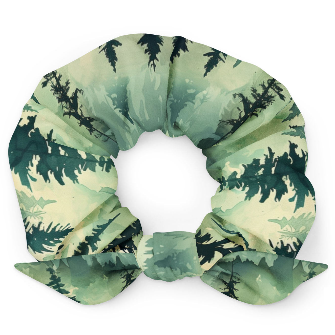 Green Forest Scrunchie